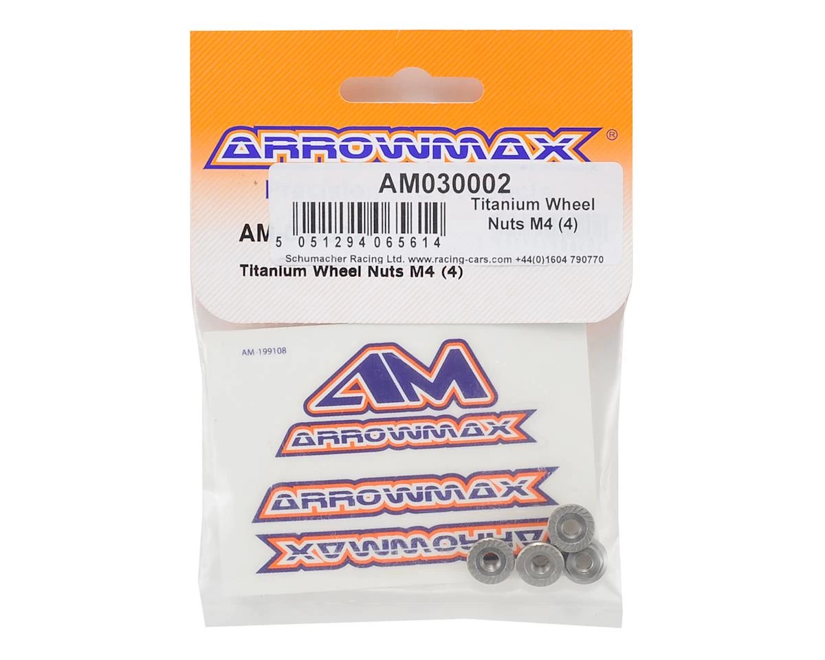 AM Arrowmax M4 Titanium Wheel Nut (4) 4 AM Arrowmax M4 Titanium Wheel Nut (4) - Image 2