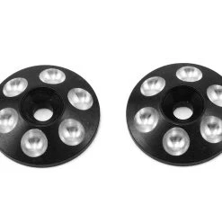 AM Arrowmax Alloy Rear Wing Shims (2) (Black)