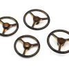 AM Arrowmax Black Golden 1/8 On Road Aluminum Set-Up Wheel (4) -RC Mod Shop amx 171008