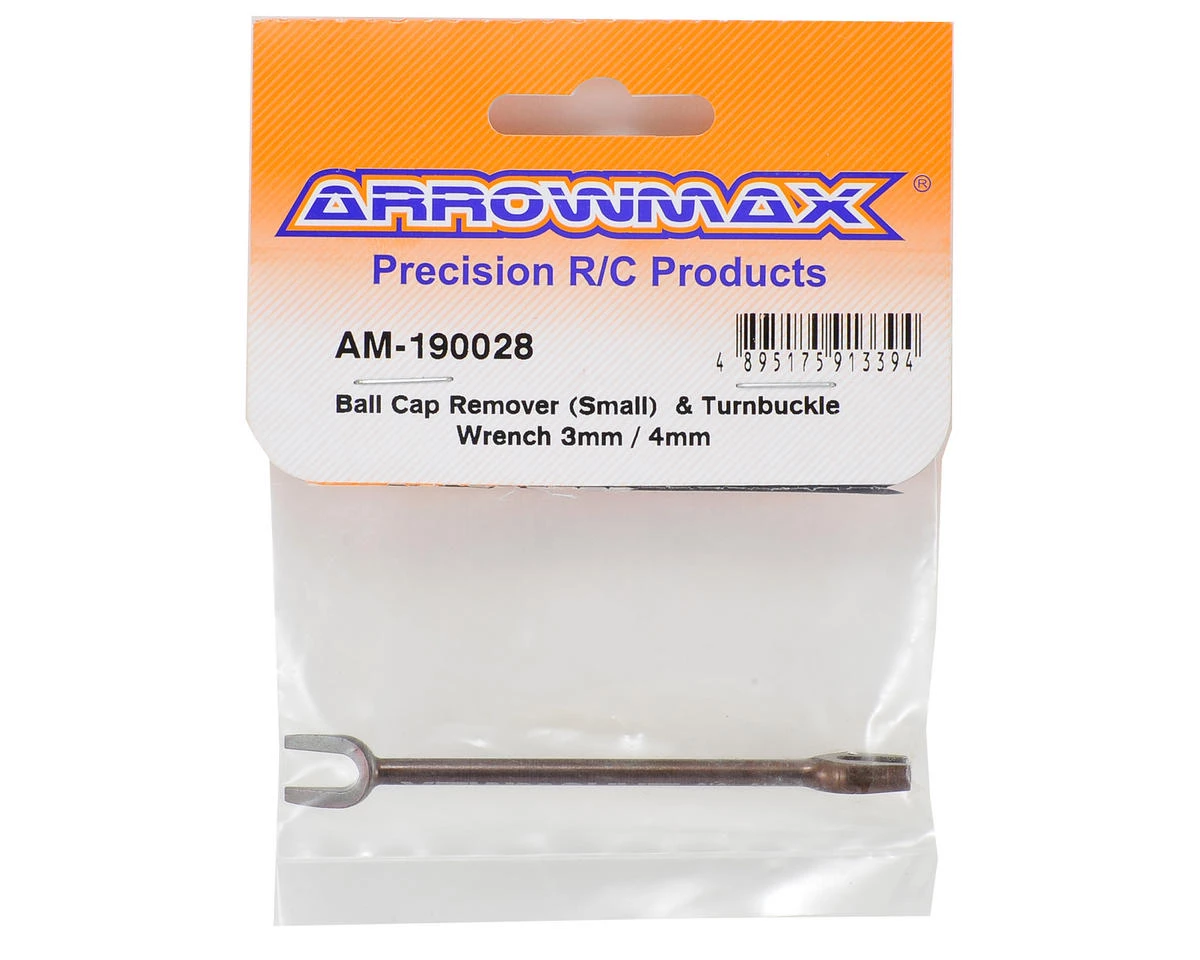 AM Arrowmax Small Ball Cap Remover & Turnbuckle Wrench (3mm/4mm) 4 AM Arrowmax Small Ball Cap Remover & Turnbuckle Wrench (3mm/4mm) - Image 2