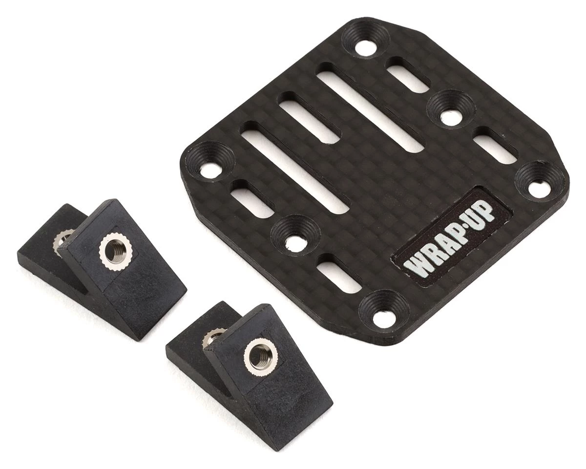 WRAP-UP NEXT Carbon ESC Plate w/Slash Mount Set 3 WRAP-UP NEXT Carbon ESC Plate w/Slash Mount Set