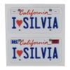 WRAP-UP NEXT REAL 3D U.S. License Plate (2) (I LOVE SILVIA) (11x50mm) -RC Mod Shop wun0001 18