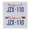 WRAP-UP NEXT REAL 3D U.S. License Plate (2) (JZX-110) (11x50mm) -RC Mod Shop wun0001 19
