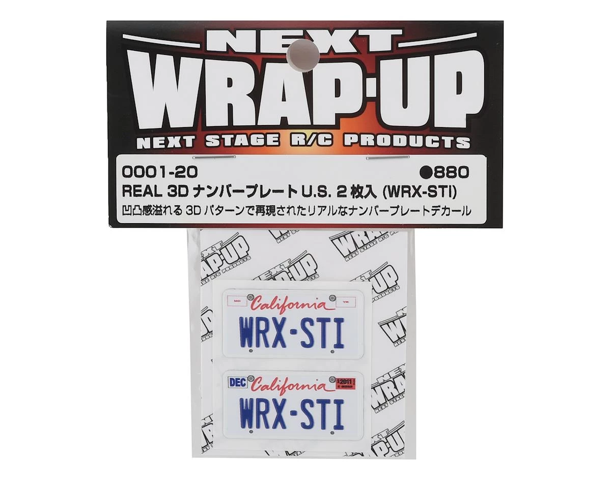 WRAP-UP NEXT REAL 3D U.S. License Plate (2) (WRX-STi) (11x50mm) 4 WRAP-UP NEXT REAL 3D U.S. License Plate (2) (WRX-STi) (11x50mm) - Image 2