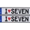 WRAP-UP NEXT REAL 3D E.U. License Plate (2) (I LOVE SEVEN) (11x50mm) -RC Mod Shop wun0001 23