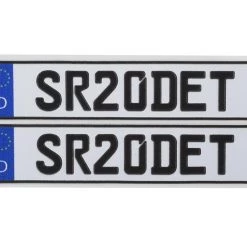 WRAP-UP NEXT REAL 3D E.U. License Plate (2) (SR20DET) (11x50mm)