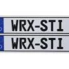 WRAP-UP NEXT REAL 3D E.U. License Plate (2) (WRX-STi) (11x50mm) -RC Mod Shop wun0001 40