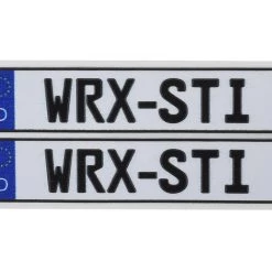 WRAP-UP NEXT REAL 3D E.U. License Plate (2) (WRX-STi) (11x50mm)