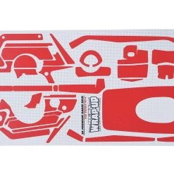WRAP-UP NEXT REAL 3D "Carbon" Premium Transmitter Skin (Red) (Sanwa MT4)