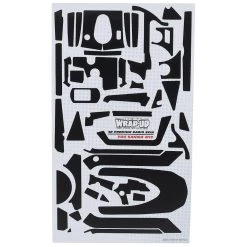 WRAP-UP NEXT REAL 3D "Cross Mesh" Premium Transmitter Skin (Black) (Sanwa M12)