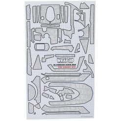 WRAP-UP NEXT REAL 3D "Crocodile" Premium Transmitter Skin (White) (Sanwa M12)