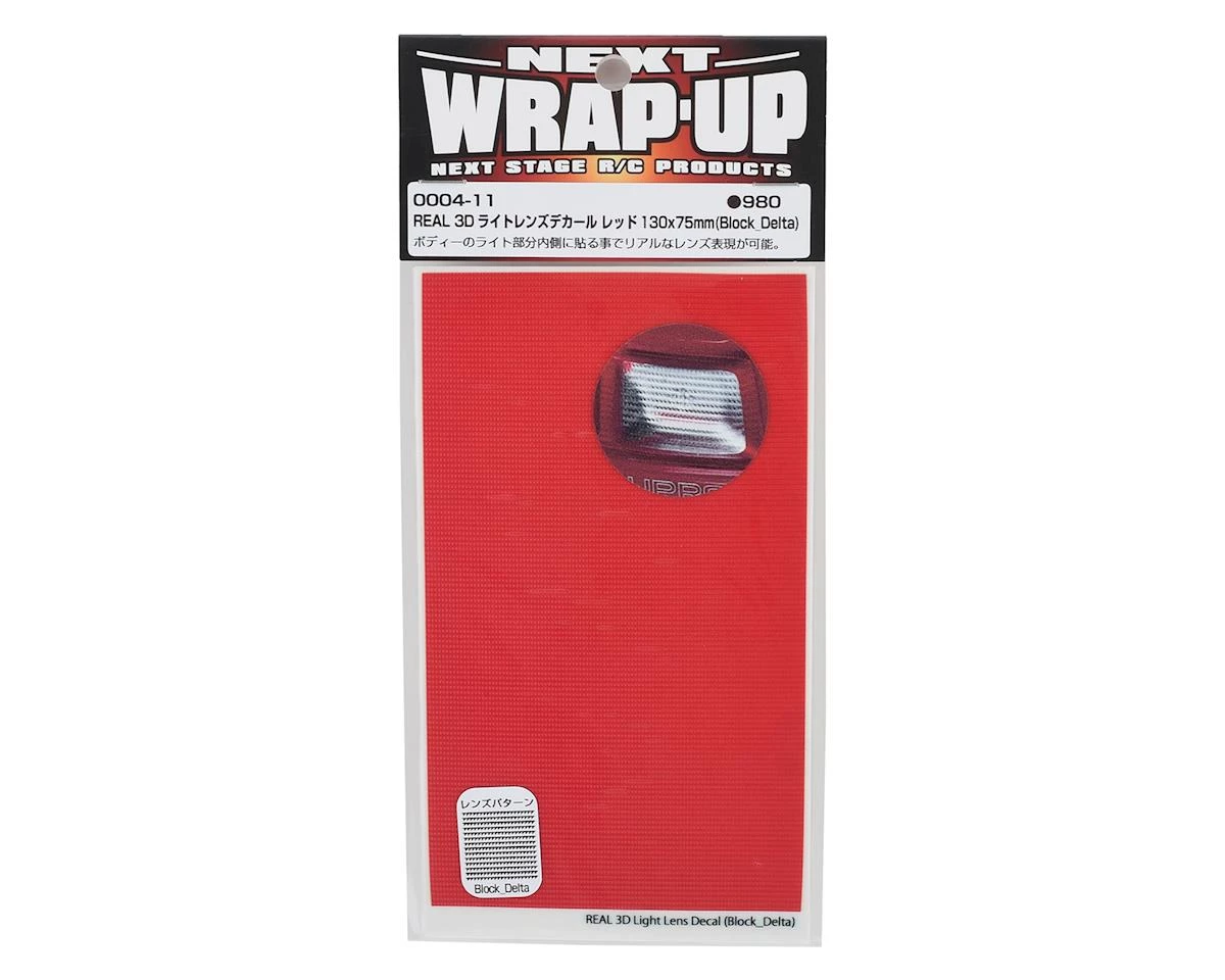 WRAP-UP NEXT REAL 3D Light Lens Decal (Red) (Block-Delta) (130x75mm) 4 WRAP-UP NEXT REAL 3D Light Lens Decal (Red) (Block-Delta) (130x75mm) - Image 2