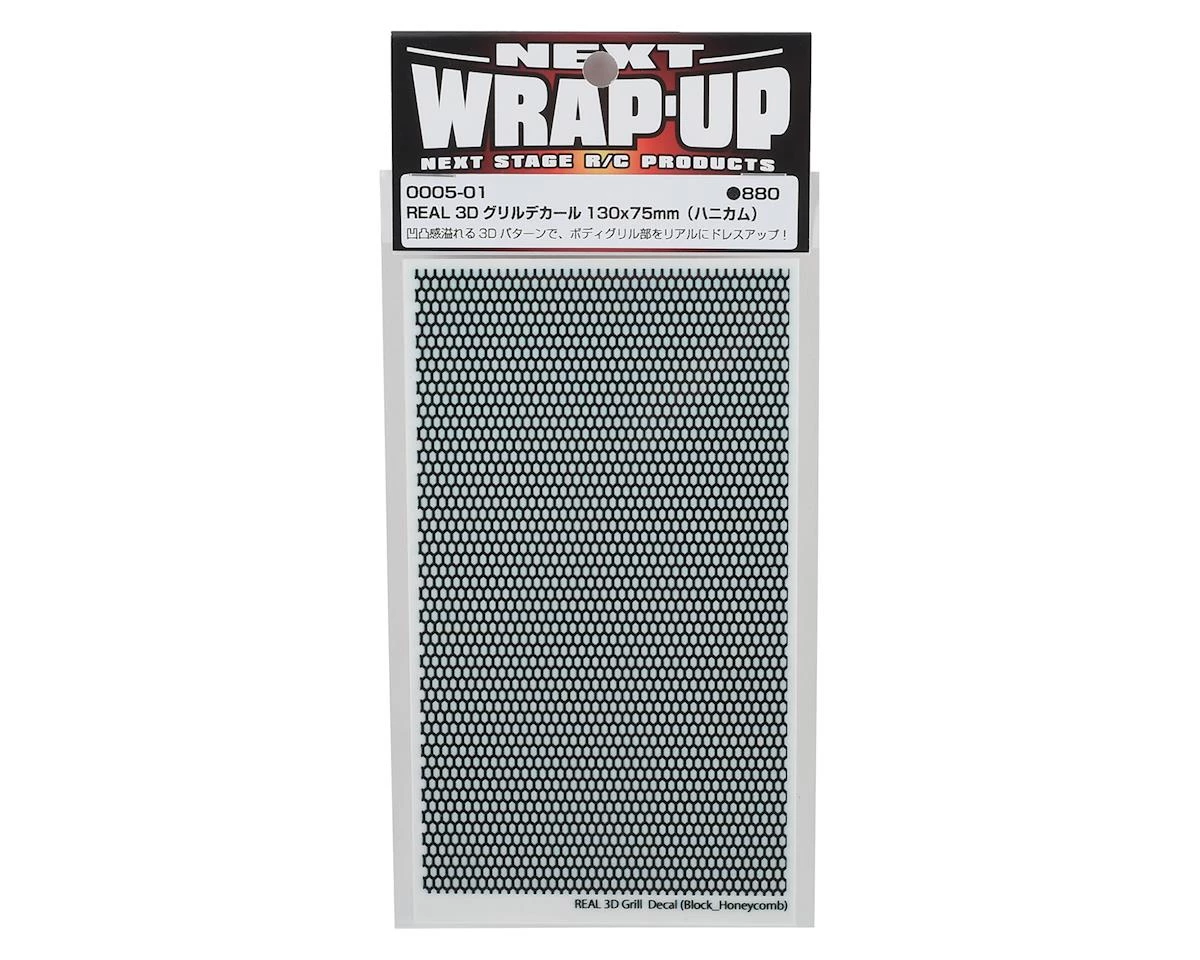 WRAP-UP NEXT REAL 3D Grille Decal (Black) (Honeycomb) (130x75mm) 4 WRAP-UP NEXT REAL 3D Grille Decal (Black) (Honeycomb) (130x75mm) - Image 2
