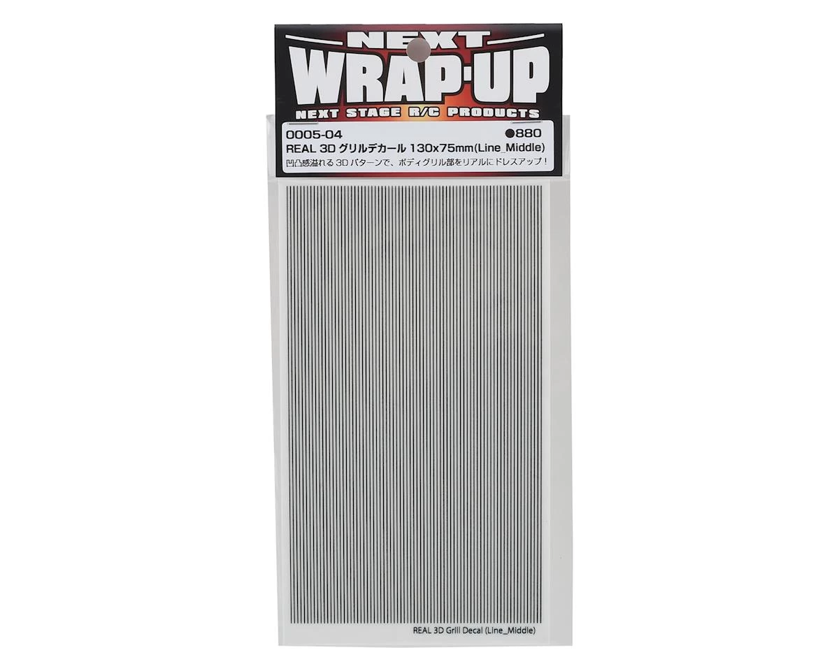 WRAP-UP NEXT REAL 3D Grille Decal (Line-Middle) (130x75mm) 4 WRAP-UP NEXT REAL 3D Grille Decal (Line-Middle) (130x75mm) - Image 2