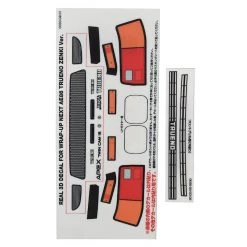 WRAP-UP NEXT REAL 3D Detail Up Replacement Decal (Yokomo Toyota AE86 Tureno) (Style 1 - Zenki)
