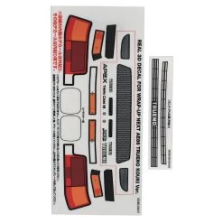 WRAP-UP NEXT REAL 3D Detail Up Replacement Decal (Yokomo Toyota AE86 Tureno) (Style 2 - Kouki)