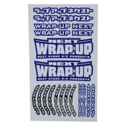 WRAP-UP NEXT Logo Tire Sticker (Blue) (Type-A) (140x80mm)