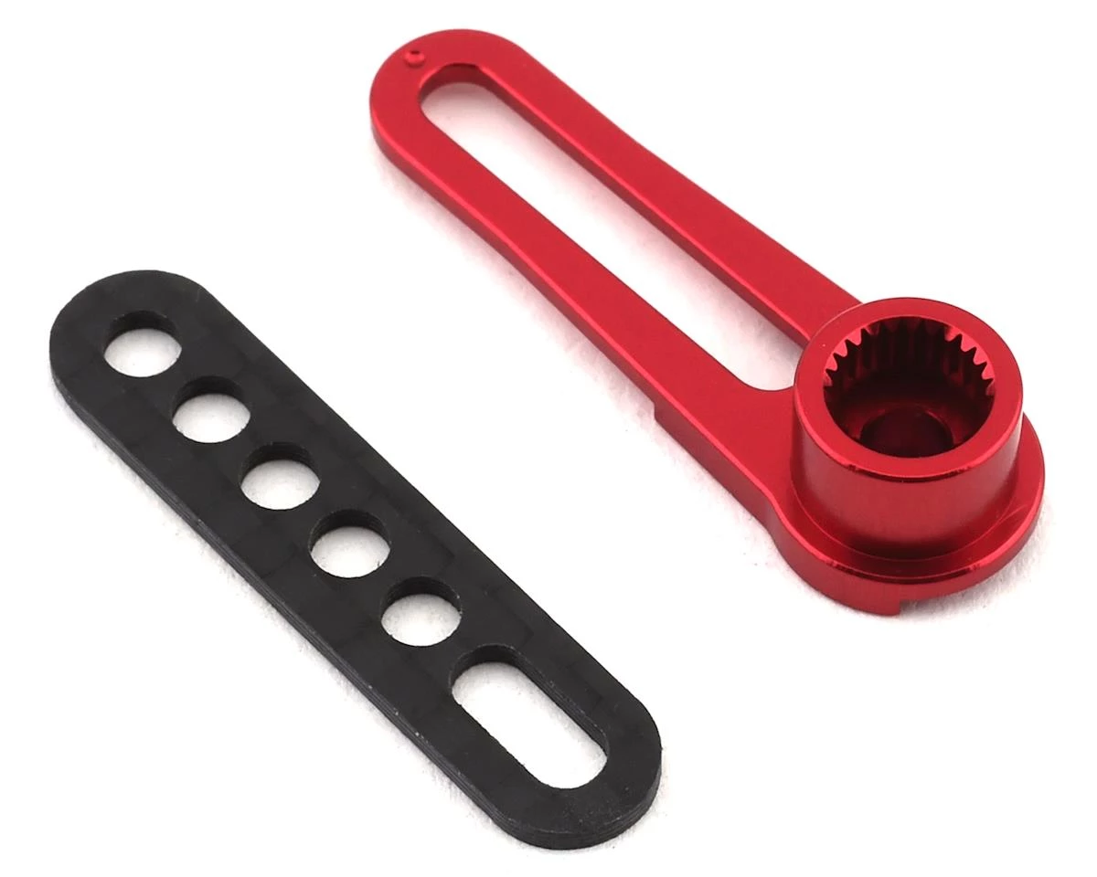 WRAP-UP NEXT Aluminum Long Adjustable Servo Horn (Red) (25T-Futaba/Protek) 3 WRAP-UP NEXT Aluminum Long Adjustable Servo Horn (Red) (25T-Futaba/Protek)